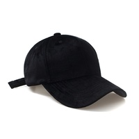 Gorra de Béisbol Deportiva Unisex de Terciopelo Sedoso al por Mayor, Gorra de Color Sólido Ajustable con Visera Curva Gruesa y Cálida para Otoño e Invierno