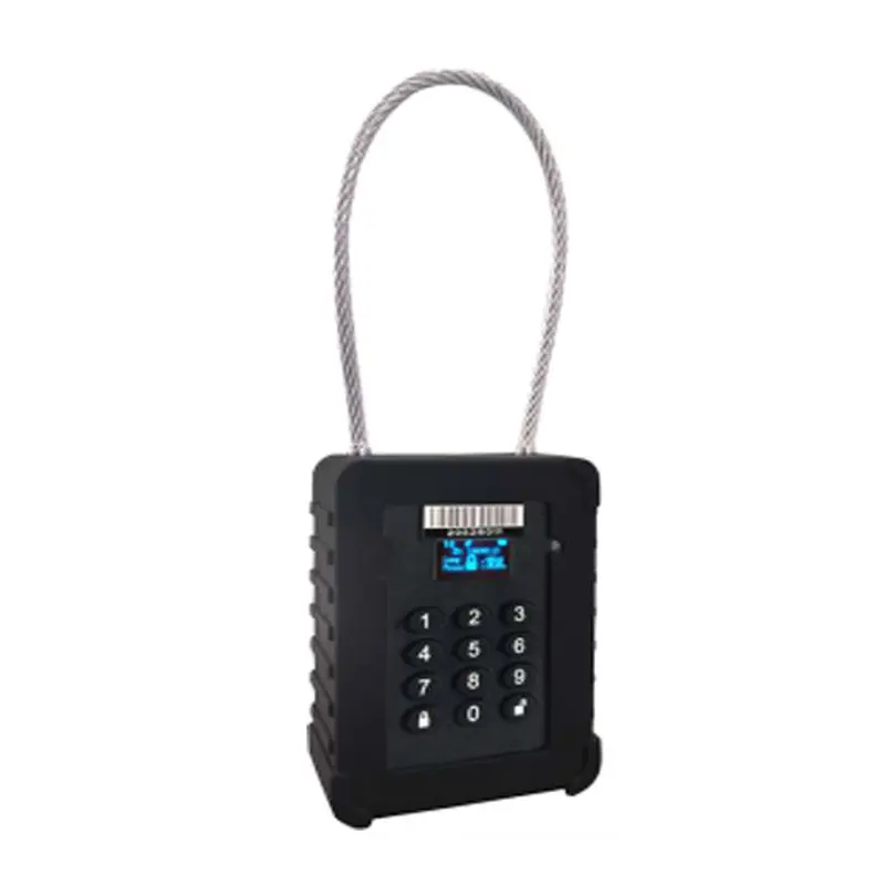 4G pin code steel rope gps tracking padlock gps for trucks