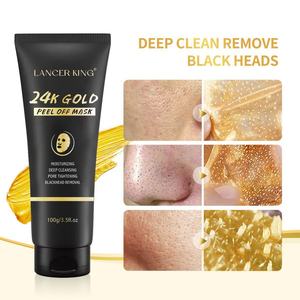 Mascarilla Facial Peel-Off de Oro 24k al por Mayor, 100g, Marca Privada, Cuidado de la Piel, Limpieza Profunda, Hidratante, Reduce Poros - Product Image 5