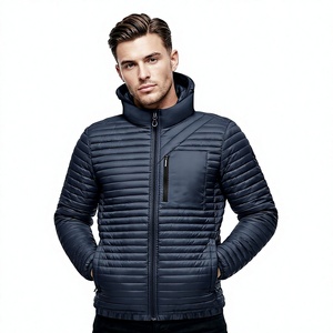 Men Puffer <b>Jacket</b> <b>Slim</b> <b>Fit</b> Winter Lightweight Warm Hooded Casual Urban Streetwear Waterproof Wind Resistant Stylish - Product Image 5