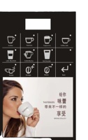 Distributeur automatique de café fraîchement moulu à écran tactile commercial chaud avec carte de crédit et paiement par jeton de code QR