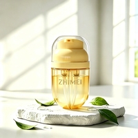 Botol Pompa Dua Ruang PET 40ml, Wadah Mini Portabel dengan Warna Kustom dan Stempel Emas, botol plastik untuk kosmetik