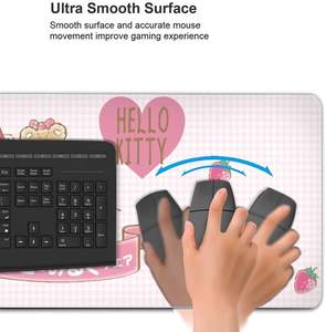 Alfombrilla de Ratón Personalizada de <span class=keywords><strong>Anime</strong></span> con Diseño de Hello Kitty, de Goma, Antideslizante, Resistente a Arañazos, Color Rosa, Sublimación - Product Image 6