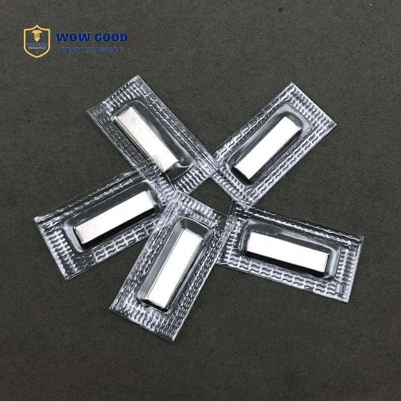 N35 Pvc Washable Square Block Clothing Magnetic Sewable Invisible Hidden Magnet Button Snap Sew In Magnet For Clothing