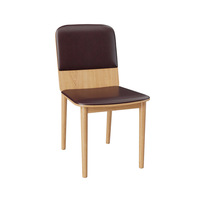Meubles de restaurant, canapé pour salon de thé, table carrée en bois massif de style nordique antique avec cadre métallique pour café commercial décontracté