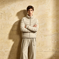 Veste d'hiver matelassée pour homme, grande taille, à capuche, légère, imperméable, coupe-vent, isolée en duvet d'oie, fabricant OEM, logo personnalisé