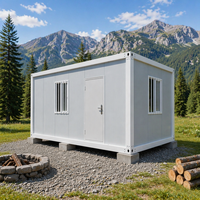 Kit de maison conteneur démontable Boxspace 20 pieds x 10 pieds avec isolation en laine de roche pour chantier de construction, bureau, bâtiment scolaire
