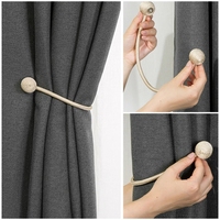 Crochet à rideau magnétique embrasses clip, Offre Spéciale style européen rideau magnétique à ressort coloré bouton poussoir aimant cravate