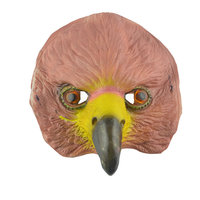 Masque d'Halloween intégral en latex, motif bouche d'aigle et crâne de taureau, thème classique, effrayant et amusant, pour les fêtes