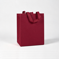 Sac fourre-tout non tissé de couleur unie, sac à main non tissé réutilisable pour la réception d'hôtel, emballage de cadeaux clients