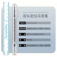 Stylo marqueur médical pour la peau, double pointe ronde de 6 mm, encre effaçable couleur personnalisée pour chirurgie corporelle et usage hospitalier