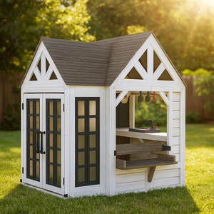 Maison de jeu pour enfants, maison en bois tendance pour enfants, maison de jeu en bois pour enfants, jeu en plein air - Product Image 6