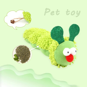 Wholesale Kinghon Brand Cat Chew Toy Caterpillar Shaped <b>Plush</b> with Catnip for Boredom Relief Interactive Play Custom Logo Option - Product Image 2