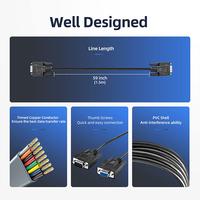 Câble d'extension série RS232 haute compatibilité mâle à femelle D-Sub DB9 broches