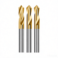 Foret central allongé à 90 degrés en acier inoxydable contenant du cobalt avec placage en titane pour trous d'ancrage et de points fixes