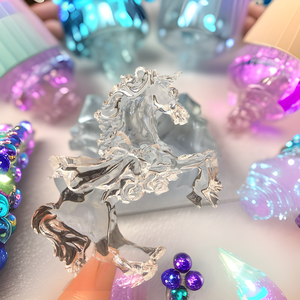 Silicona para Hornear con Diseño de <span class=keywords><strong>Caballo</strong></span> Corriendo 3D, para <span class=keywords><strong>Fondant</strong></span>, Gelatina, Pudín, Cubitos de Hielo y Repostería, Blanca, Ecológica, No Tóxica, Antiadherente, para Decoración de Pasteles - Product Image 3