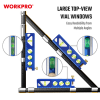 WORKPRO 6.5 \ "165MM Niveau à bulle magnétique torpille 4 flacons Outil de mesure de niveau torpille vertical