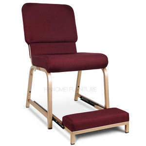 Chaises de chaire d'église avec genouillère rétractable, système d'assemblage par emboîtement - Product Image 6