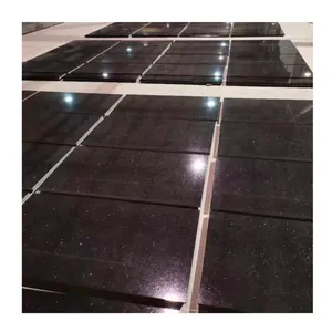 Natural Black Galaxy Marble from India Polished Black Galaxy Granite Quality Black Galaxy Granite Price