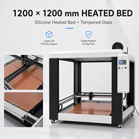 Imprimante 3D géante de 1,2 mètre, volume d'impression 1200x1200x1200 mm, grande plateforme chauffante, capacité de charge de 50 kg, usage industriel