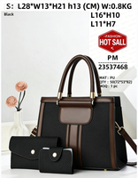 Tas Tote Kasual Wanita Custom, Dompet Kulit Saffiano PU, Rantai, Lapisan Nilon, Harga Terjangkau, Desainer, Tahan Air