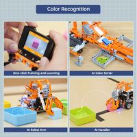 Kit de blocs de construction programmables DadaBit AI Micro:bit avec vision IA, robot éducatif STEM pour enfants, codage MakeCode/Python