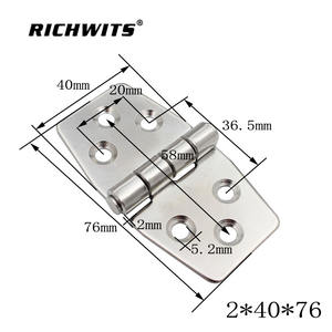 Charnières industrielles en acier inoxydable pour armoires électriques, boîtes de distribution, armoires de commande, quincaillerie marine, ancres - pour salle de sport - Product Image 6