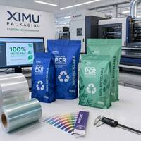 Bolsa de Alimento para Mascotas PCR Sostenible de 10 kg, Saco Industrial Reciclable, Impresión Personalizada, Empaque Ecológico para Alimento de Perro, a Prueba de Olores