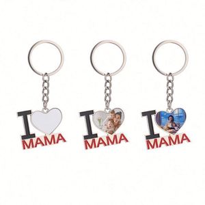 Llavero Metálico Personalizable con Foto para el Día de San Valentín, Regalo para Mamá, Venta al Por Mayor, Impresión por Transferencia de Calor - Product Image 2