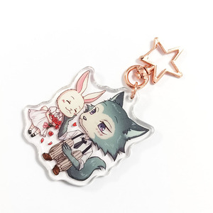 Tùy Chỉnh Xu Hướng Thiết Kế Rõ Ràng Anime <span class=keywords><strong>Epoxy</strong></span> Glitter Resin In Acrylic Charm <span class=keywords><strong>Key</strong></span> <span class=keywords><strong>Chain</strong></span> - Product Image 5