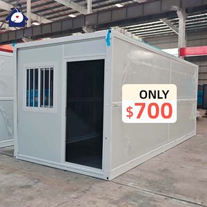 Casa Contenedor Modular Plegable Económica de 10 pies/20 pies, Prefabricada, de Instalación Rápida, Oficina, Vivienda Móvil Pequeña - Product Image 1