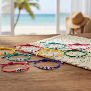Pulseras de macramé de colores surtidos Pedido mínimo 12 piezas Accesorios de cuerda de moda - Product Image 3