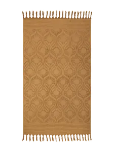 Khăn tắm biển dệt jacquard cao cấp, 100% cotton, khổ lớn, thiết kế riêng, hai mặt nổi, viền tua rua - Product Image 3