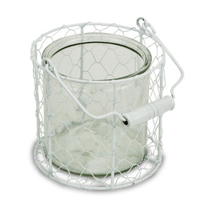 Portacandele lanterna HMS 5 \ "in metallo bianco - Product Image 2