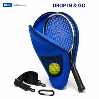 Étui imperméable pour raquettes de tennis avec poche filet pour raquettes de tennis et de tennis de table, sac de rangement pour raquettes Peki pour sports de plein air