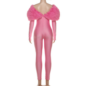 Großhandel Neuheiten Mode Beliebte Pelze Plüsch Einteiliger Spiel anzug Overall - Product Image 4