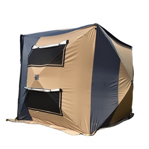 Tente de <span class=keywords><strong>camping</strong></span> portable à une seule couche pour voiture, tente de confidentialité avec fenêtre en PVC, tissu polyester, aluminium, fibre de verre, design pop-up, extérieur, 4 <span class=keywords><strong>personnes</strong></span> - Product Image 3