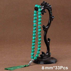 Ciondolo <span class=keywords><strong>con</strong></span> Nappa di Perle in Agata Nera Naturale, 33 Perle di Preghiera, Tasbih Islamico Musulmano, <span class=keywords><strong>Rosario</strong></span> Allah, Gioielli per Meditazione Uomo Donna - Product Image 5