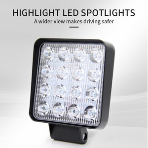 Luz Led de trabajo recargable para tractor, lámpara de 4 pulgadas, 12v de CC, 16 cuentas, 48w, <span class=keywords><strong>2021</strong></span> - Product Image 4