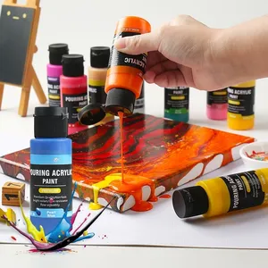 Pouring Propylene Paint Set Cell Fluid Pigment Art Painting Supplies Pearlescent Metallic Color