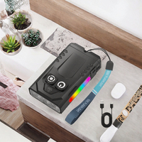 Senter Mini EDC LED Tahan Air IP65 USB Isi Ulang dengan Sinar yang Dapat Disesuaikan, Jangkauan 100m, SOS/Kedip, 1000 Lumens, Aluminium