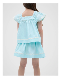 Atractivo Conjunto de Verano para Niñas Hecho con Tela de Algodón Puro que Ofrece un Atractivo Visual Decorativo, Ajuste Cómodo y Transpirable - Product Image 3