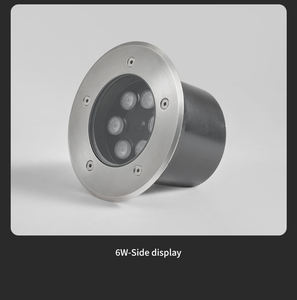 Projecteur LED RGB extérieur étanche IP66 en acier inoxydable 6W, encastrable au <span class=keywords><strong>sol</strong></span>, télécommande, pour jardin, cour, <span class=keywords><strong>terrasse</strong></span>, aménagement paysager - Product Image 4