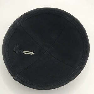 Judaica kippah ขนสัตว์เทียม yarke ตุรกี <span class=keywords><strong>yamaka</strong></span> สำหรับผู้ชาย kippot kipa ของขวัญสำหรับบาร์ Mitzvah 18ซม. - Product Image 5