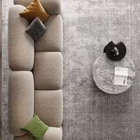 Juego de Sofás de Terciopelo de Lujo Minimalista Italiano Zayshine, Sofá Modular de 3 Plazas para Sala de Estar, Villa, Apartamento, Hotel, Lavable, de Diseño