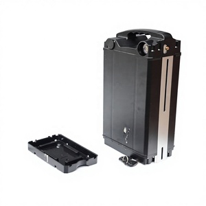 Boîtier de <span class=keywords><strong>batterie</strong></span> de vélo électrique ALX129 amélioré, type « Silver Fish », vide, compatible 36V-72V 18650/21700/Blade, en ABS renforcé et alliage d'aluminium, résistant aux chocs - Product Image 1