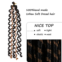 Mèches Crochet Goddess Faux Locs Douces, Extension de Cheveux Synthétiques Naturelles pour Tresses et Dreadlocks pour Femme