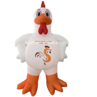 Campagne publicitaire : Coq gonflable, poulet gonflable de dessin animé pour accessoire extérieur