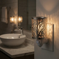 Brûleur d'arômes électrique en métal, écologique, très parfumé, lampe de nuit d'aromathérapie, multi-prises, montage mural, moderne, certifié CE