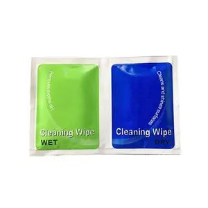 OEM ODM Electronic Mobile Phone Screen Lens Cleaning Wet Wipes Combined Wet And Dry Cleaning Wipes